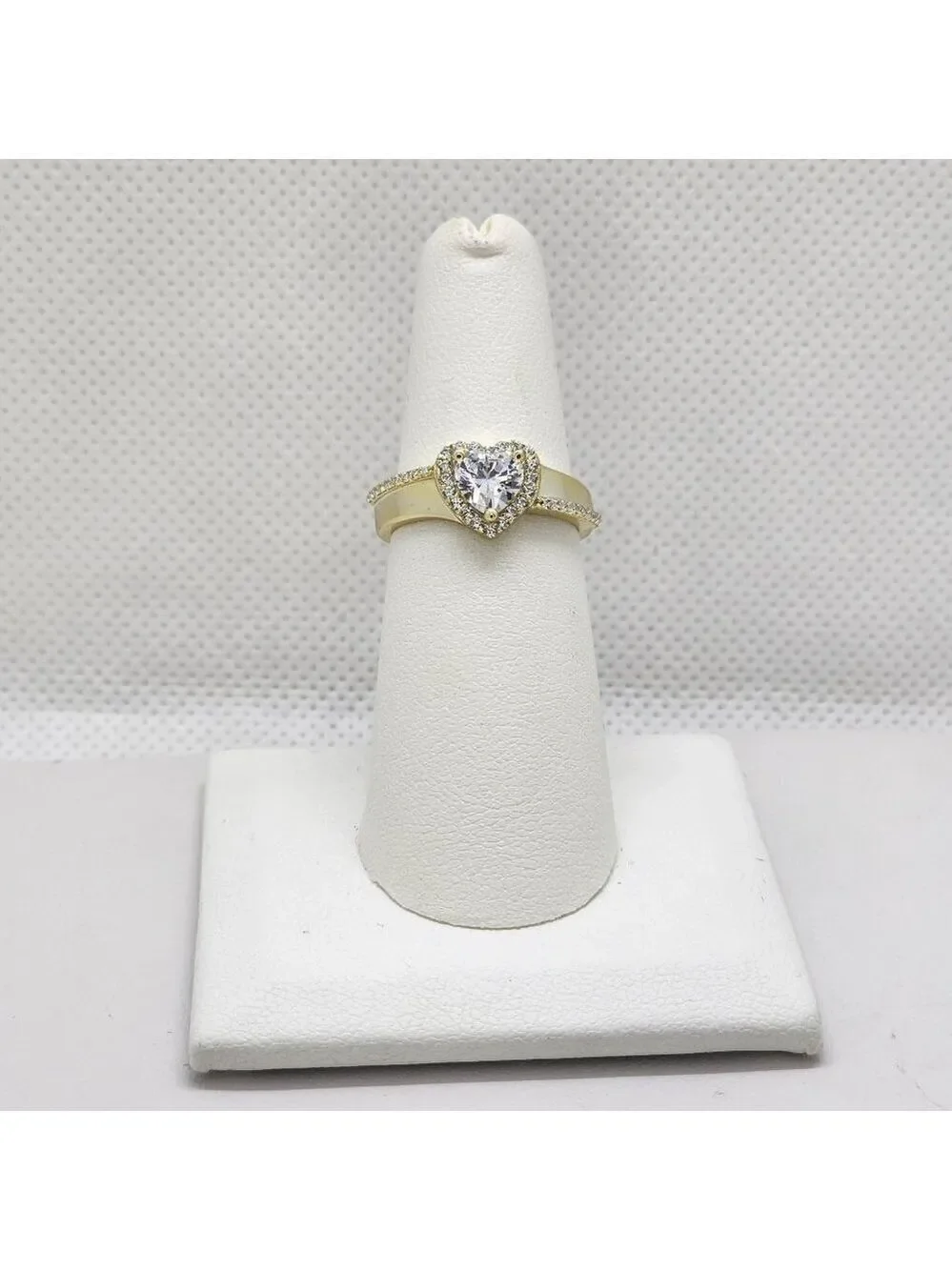 Brand New Sterling Silver 925 Heart Gemstone Ring